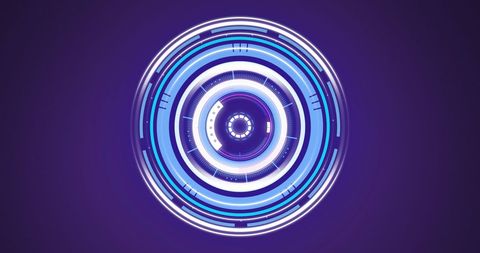 Futuristic Technology Circle Interface with Digital Elements - Download Free Stock Images Pikwizard.com