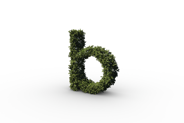 Transparent Letter B Made of Green Leaves - Download Free Stock Videos Pikwizard.com