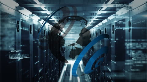 Global Data Networking in Futuristic Server Room