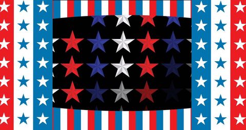 Digital American Flag Background with Stars and Stripes