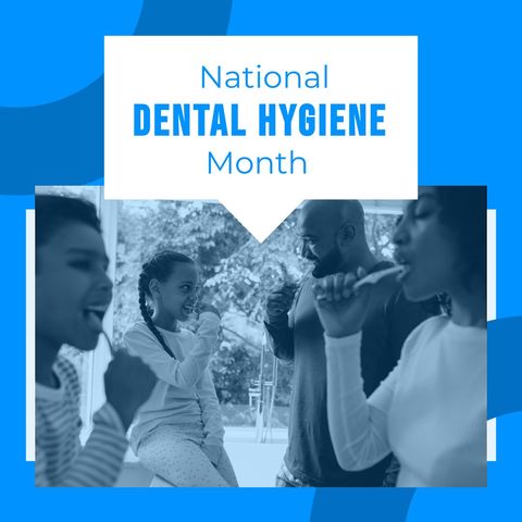 biracial family celebrating dental hygiene month together - Download Free Stock Templates Pikwizard.com