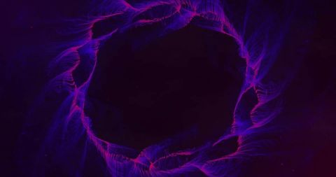 Dynamic Neon Ring in Digital Dark Background - Download Free Stock Images Pikwizard.com