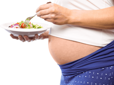 transparent pregnant woman holding salad plate - Download Free Stock Videos Pikwizard.com