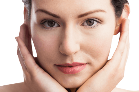 transparent portrait of woman with hands framing face - Download Free Stock Videos Pikwizard.com