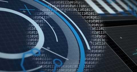 Digital Binary Code Texture with Abstract Grid Interface Design - Download Free Stock Images Pikwizard.com
