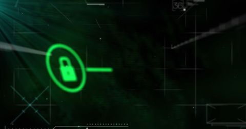 Cyber Security Binary Network Background with Lock Icon - Download Free Stock Images Pikwizard.com