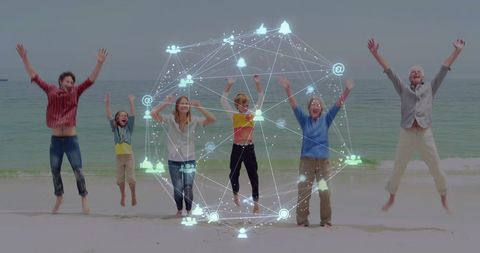 Family Vacation Enhanced by Digital Connectivity