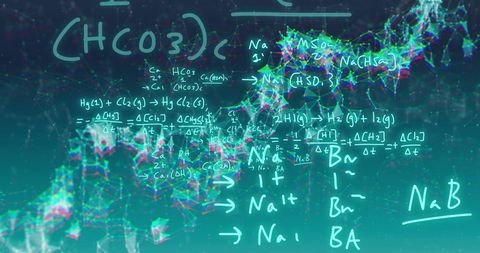 digital rendering of dna strand with scientific formulas - Download Free Stock Images Pikwizard.com