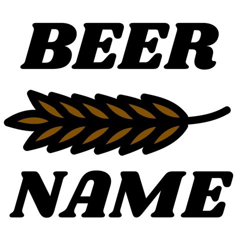 bold beer branding logo with barley icon and text - Download Free Stock Templates Pikwizard.com