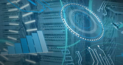 Futuristic Digital Network Interface Design