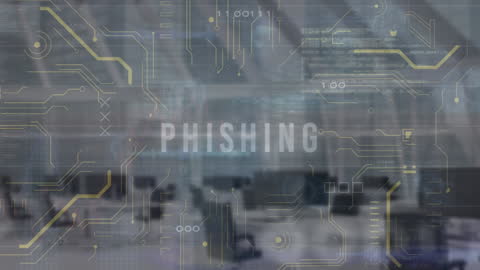 Digital Security Concept with Phishing Warning