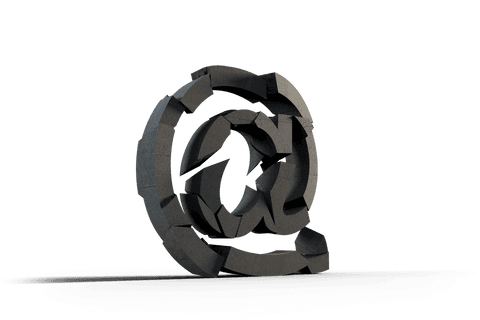 transparent broken 3d at symbol illustration - Download Free Stock Videos Pikwizard.com