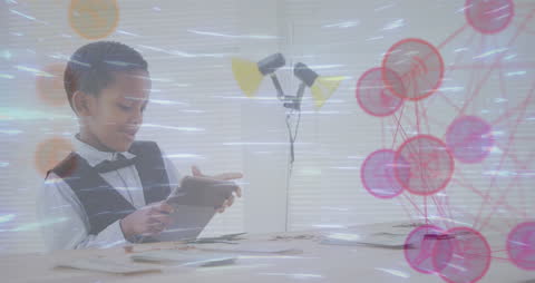 Digital Learning and Analytics Connection Concept