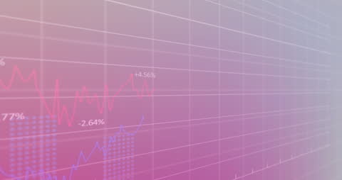 Financial Data Trends Visualization on Abstract Grid