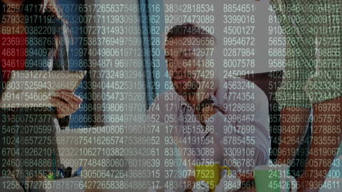 Diverse Business Team Analyzing Data Infographic