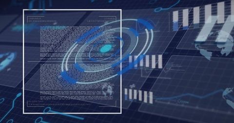 futuristic data visualization with variable crypto algorithm interface - Download Free Stock Images Pikwizard.com