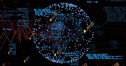 Digital Data Flow Over Global Network Conceptual Visualization - Download Free Stock Images Pikwizard.com