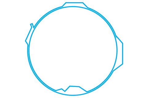 blue transparent geometric circle frame - Download Free Stock Videos Pikwizard.com