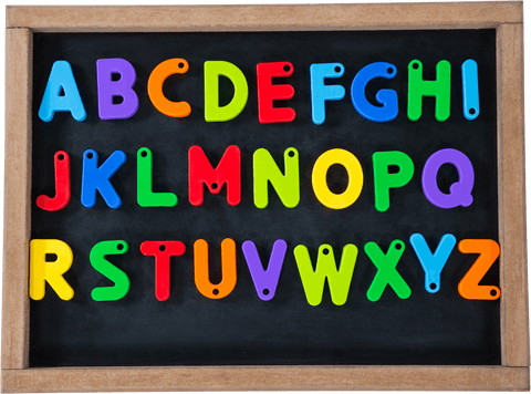 colorful alphabet letters on chalkboard transparent background illustration - Download Free Stock Videos Pikwizard.com