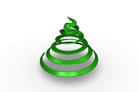 transparent green spiral christmas tree illustration - Download Free Stock Videos Pikwizard.com