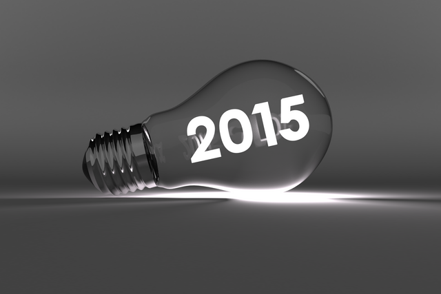 Digital Transparent Lightbulb with 2015 Text Illustration, New Year Celebration - Download Free Stock Videos Pikwizard.com