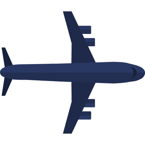 blue aircraft illustration on transparent background for travel concepts - Download Free Stock Videos Pikwizard.com