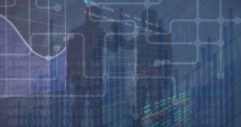 Global Business Data Processing with Digital Interface - Download Free Stock Images Pikwizard.com