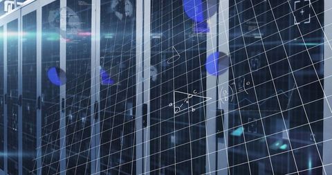 Advanced Data Center with Digital Network Analysis Overlay