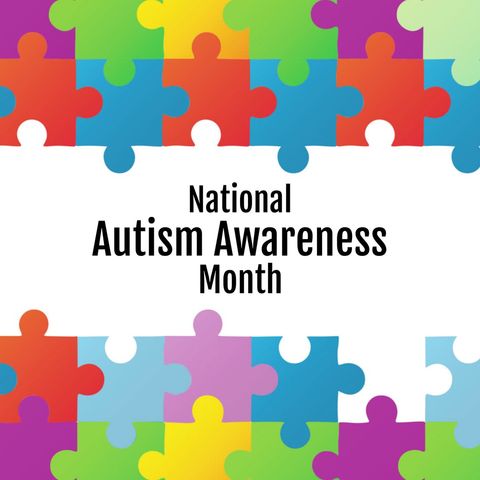 vibrant puzzle autism awareness banner - Download Free Stock Templates Pikwizard.com