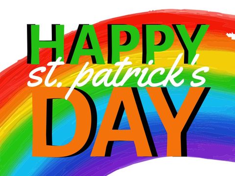 vibrant rainbow st. patrick's day celebration design - Download Free Stock Templates Pikwizard.com
