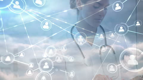 Healthcare Professional Interface with Digital Network Connections