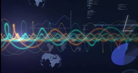 Dynamic Data Processing with Global Digital Interface Elements - Download Free Stock Images Pikwizard.com