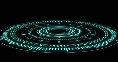 futuristic digital hud interface over black background - Download Free Stock Images Pikwizard.com