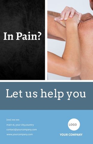 Physical Therapy Promotion Featuring Shoulder Massage for Pain Relief - Download Free Stock Templates Pikwizard.com