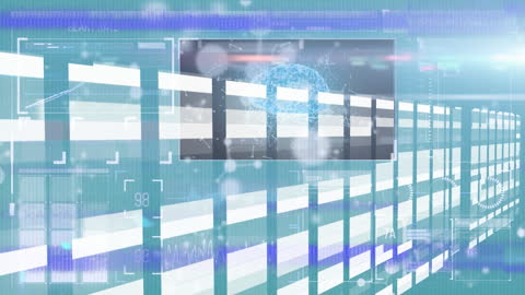 Futuristic Data Processing and Molecule Visualization in Technology Concept