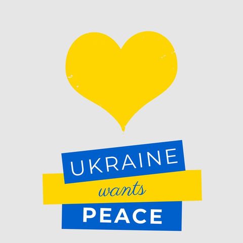ukraine peace message with heart and multicolor stripes - Download Free Stock Templates Pikwizard.com