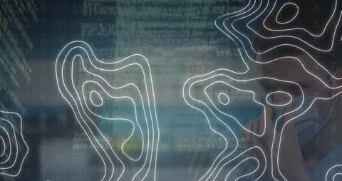 Digital Interface with Doctor and Globe Concept