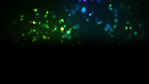 Vibrant Abstract Light Dots Glowing in Dark Background