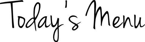 Today's menu text over transparent background for restaurants