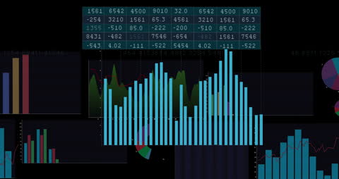 Dynamic Data Visualization and Business Analytics Concept