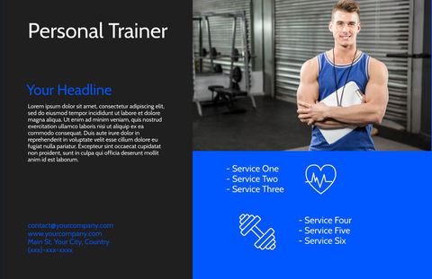 Confident Personal Trainer in Gym for Fitness Coaching Promotion - Download Free Stock Templates Pikwizard.com