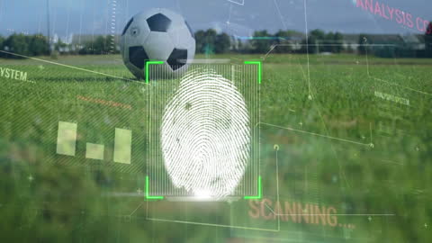 Futuristic Football and Technology Integration Concept