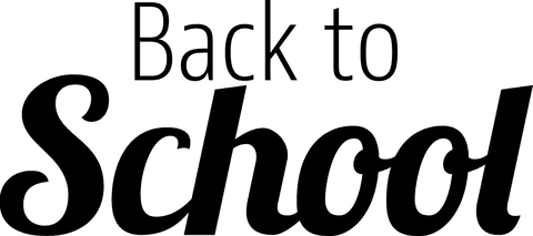 Transparent back to school text design for education projects