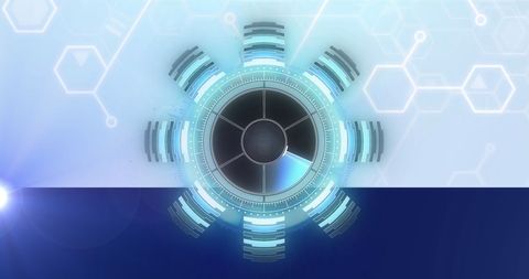 Futuristic Digital Interface with Radar and Chemical Formulas - Download Free Stock Images Pikwizard.com
