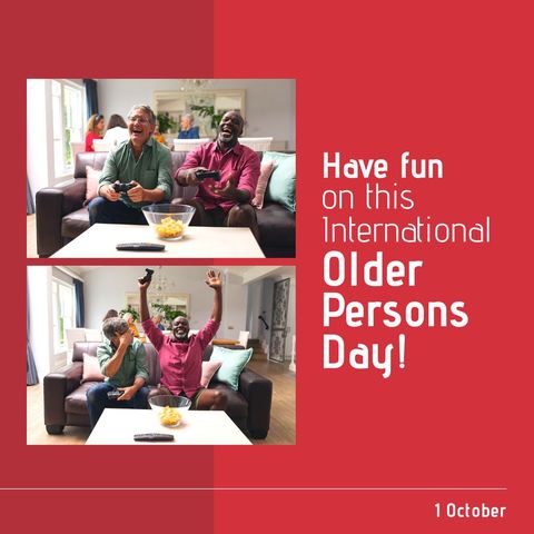 happy celebrations on international older persons day with cheerful seniors - Download Free Stock Templates Pikwizard.com