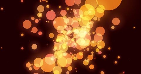 Glowing Circles Abstract Background with Orange and Yellow Lights - Download Free Stock Images Pikwizard.com