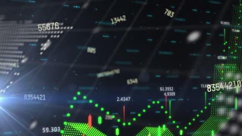 Digital Stock Market Data Analytics Background