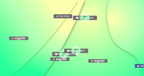 Social Media Icons on Green Abstract Background - Download Free Stock Images Pikwizard.com
