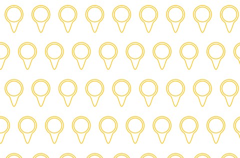 Yellow Destination Pin Pattern on Transparent Background - Download Free Stock Videos Pikwizard.com