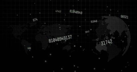 Global Data Processing with Digital World Map Background - Download Free Stock Images Pikwizard.com